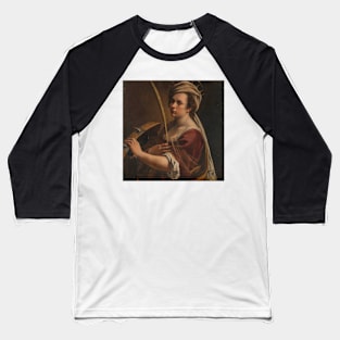 Self-Portrait as Saint Catherine of Alexandria by Artemisia Gentileschi Baseball T-Shirt